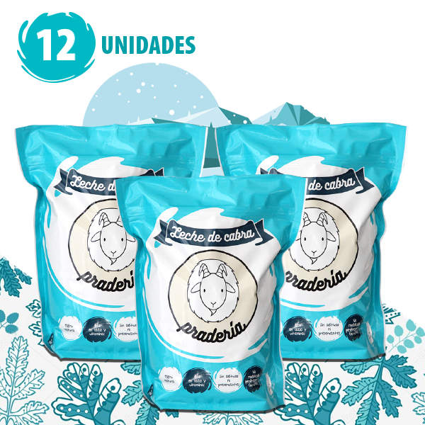 Leche de Cabra Pradería Promoción 12 Unidades